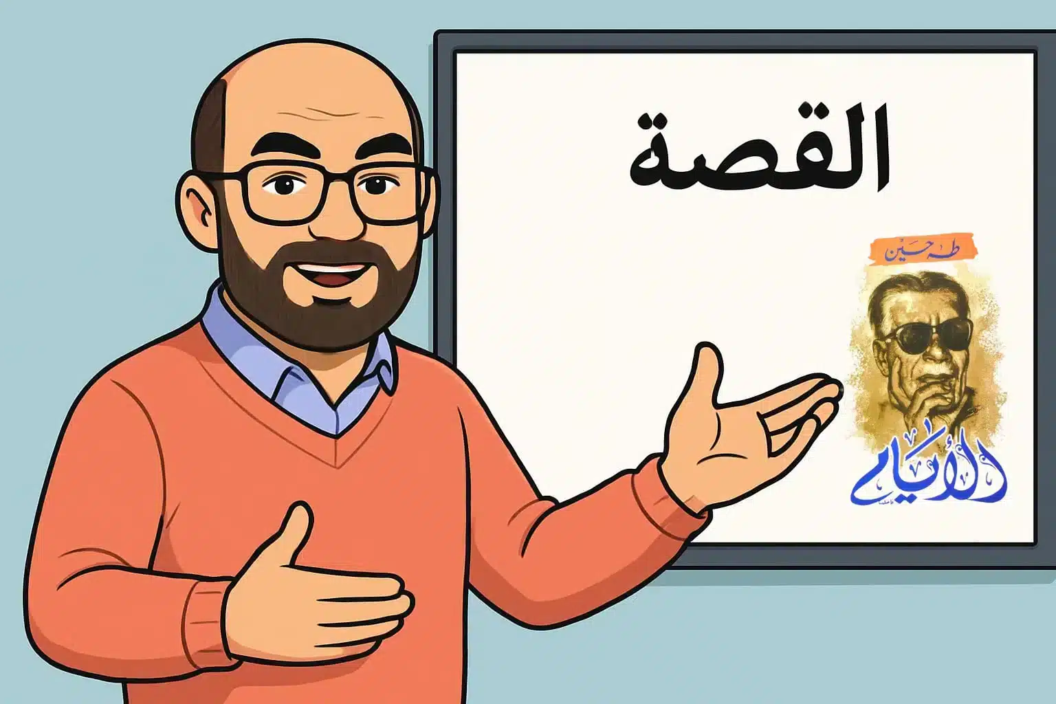 شروح قصة الأيام الثالث الثانوي
